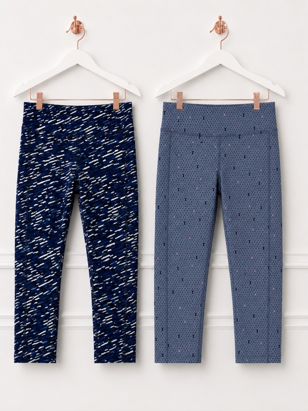 GapFit Womens Small 2 Pack Print Crop Leggings Yoga Running Athletic Pants